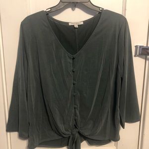 Green blouse